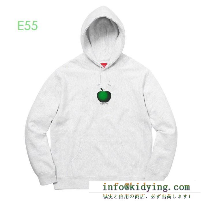 Supreme 19aw apple hooded sweatshirt 苹果logo 2色可選 都会的な雰囲気をキープする秋冬新作パーカー