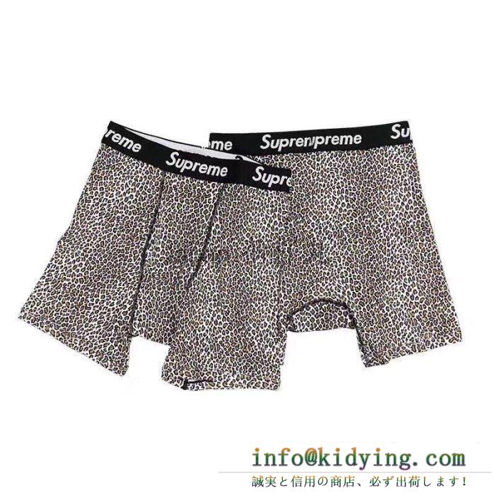 ヒットする秋冬コレクション supreme 19aw leopard boxer briefs 今年の流行りファション 角張ったズボン