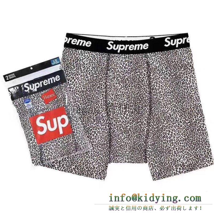 ヒットする秋冬コレクション supreme 19aw leopard boxer briefs 今年の流行りファション 角張ったズボン