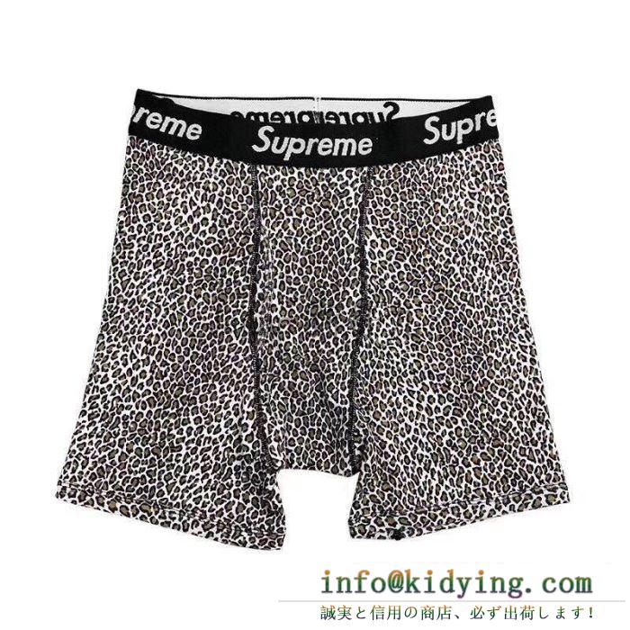 ヒットする秋冬コレクション supreme 19aw leopard boxer briefs 今年の流行りファション 角張ったズボン