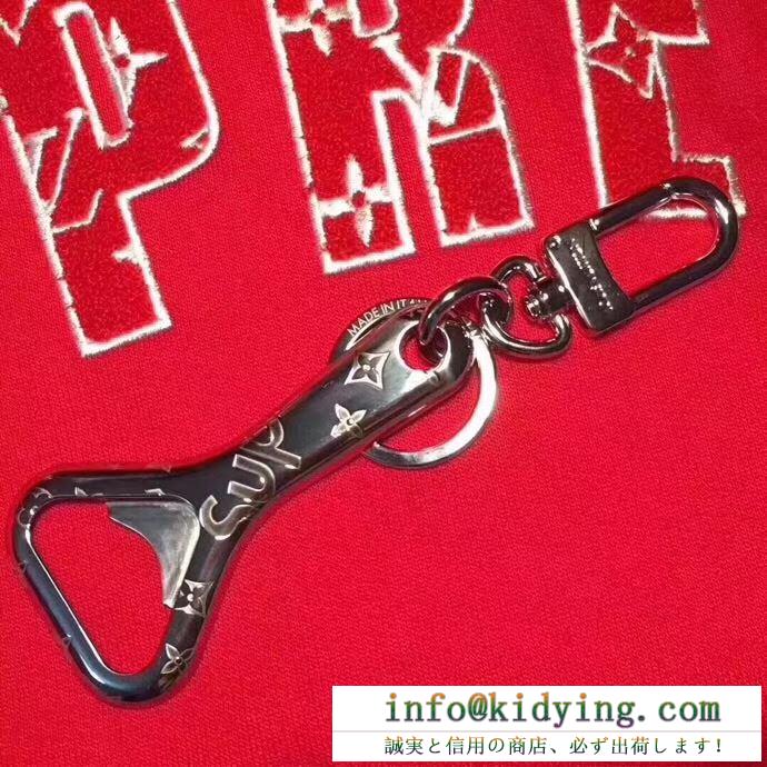 ファッション上級者向け supreme x louis vuitton lv rivets chain 栓抜き 2019秋冬流行ファション