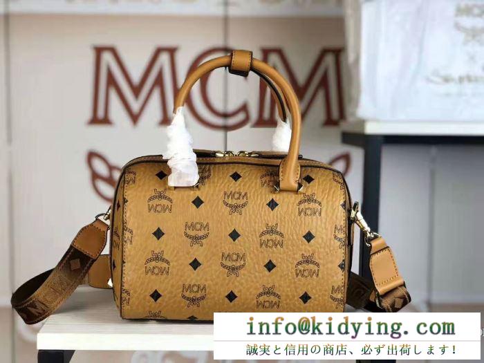 2019年秋冬コレクションを展開中 エムシーエム mcm ハンドバッグ 4色可選 開始1分で完売の大人気秋冬話題作