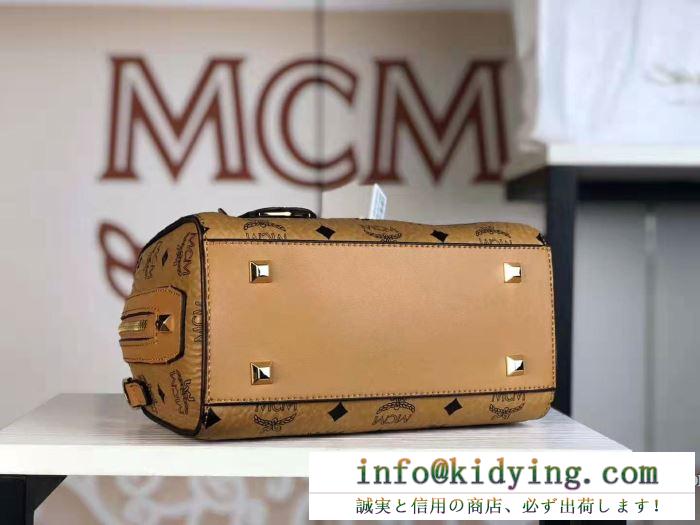 2019年秋冬コレクションを展開中 エムシーエム mcm ハンドバッグ 4色可選 開始1分で完売の大人気秋冬話題作