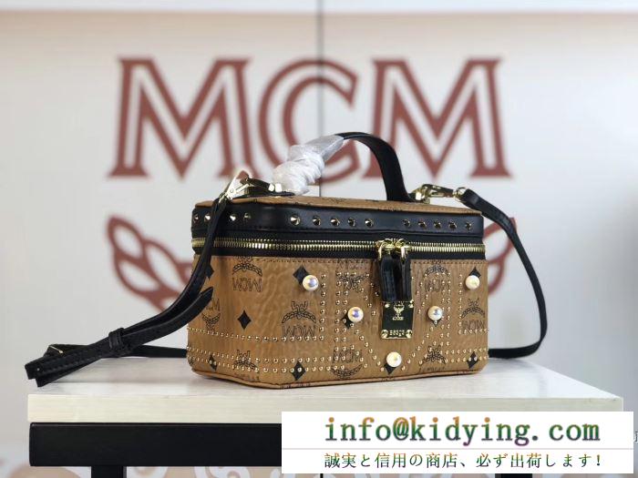 新生活をフレッシュに彩る2019秋冬新作 エムシーエム mcm ハンドバッグ 4色可選 秋の気分を先取る新作発売