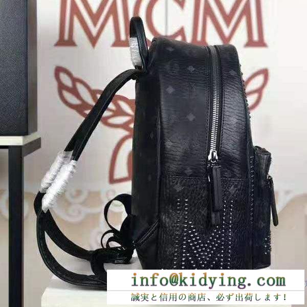 王道級2019秋冬新作発売 世界中のvipが虜にする冬季爆買い エムシーエム mcm リュック 多色可選