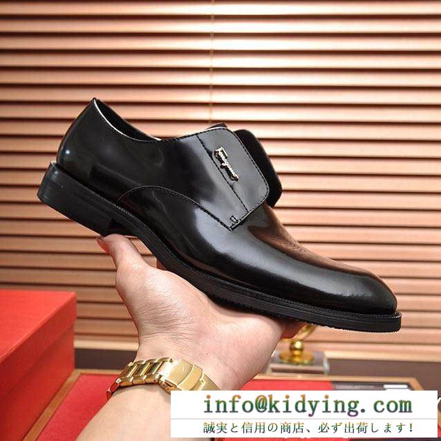 2018-19AW☆韓国の人気　FERRAGAMOビジネスシューズスーパーコピーフェラガモ 偽物　紳士靴 軽量・撥水　ストレスフリー柔らかい　