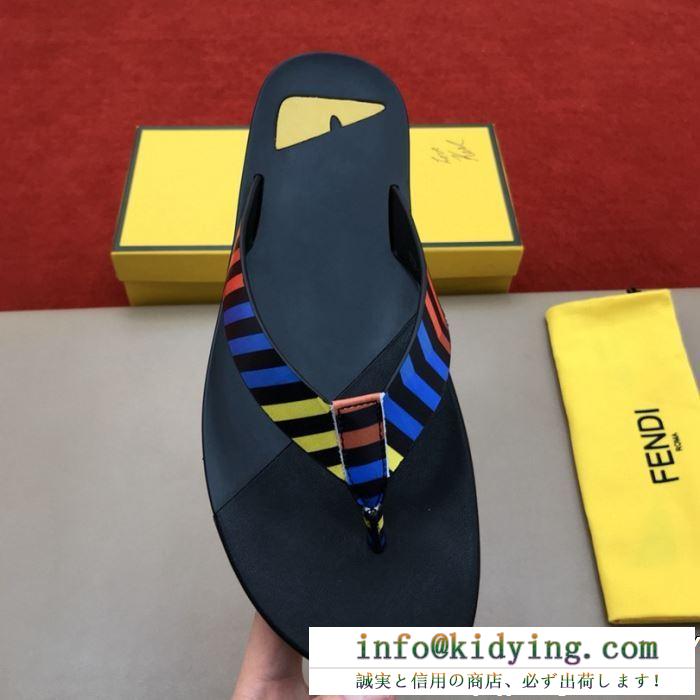 お買い得新作　FENDI2019夏新作スーパーコピー   フェンディサンダルコピー　柔らかい素材長持ちできる　話題のコラボレーション