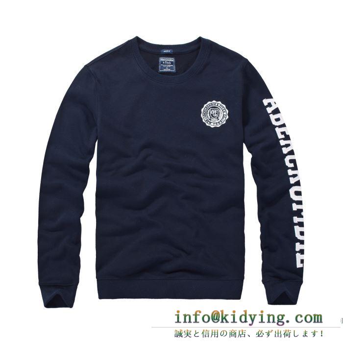 春物１点限りVIP顧客セール アバクロンビー&フィッチ abercrombie & fitch 長袖tシャツ 4色可選 2019春夏の流行りの新品