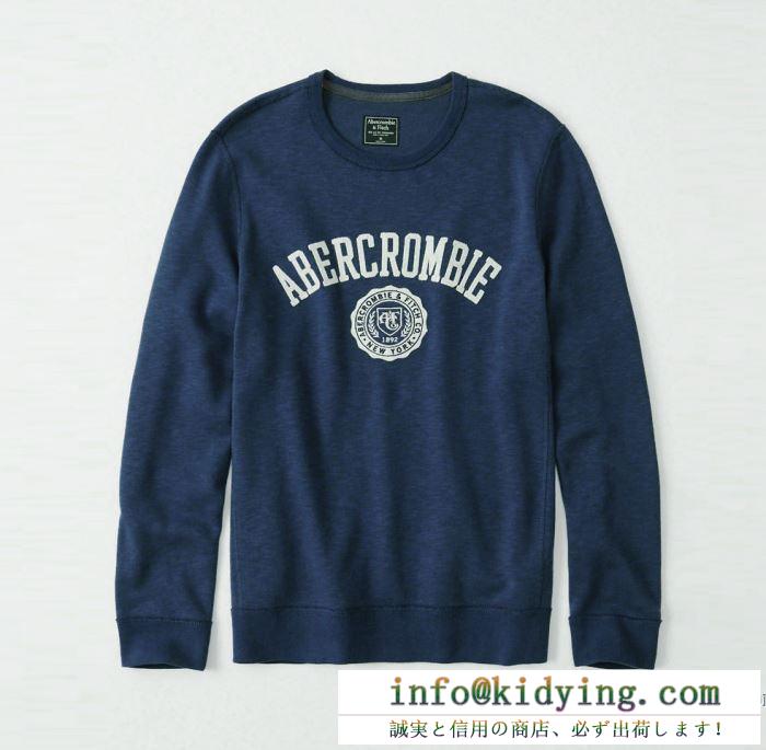 アバクロンビー&フィッチ abercrombie & fitch 長袖tシャツ 3色可選 雑誌も街も人気アイテム 2019夏に意外と人気な新作