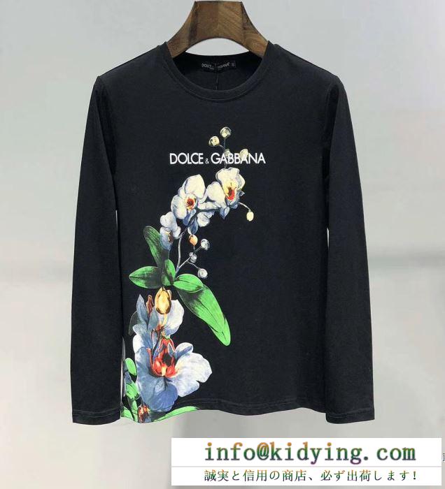 春夏で人気の限定新作 ドルチェ＆ガッバーナ dolce&gabbana 長袖tシャツ 2色可選 安心の関税送料込 19ss 新作