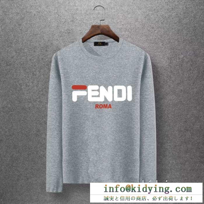 2019年秋冬人気新作の速報 フェンディ fendi 長袖tシャツ 4色可選 主役級の人気セール秋冬アウター