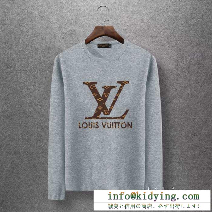 2019年秋冬コレクションを展開中 秋のトレンドを先取り ルイ ヴィトン louis vuitton 長袖tシャツ 4色可選