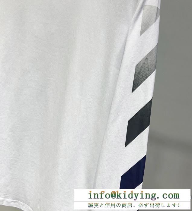 安心送料関税込夏らしい新品 off-white オフホワイト 長袖tシャツ 2色可選 19ss 待望の新作カラー