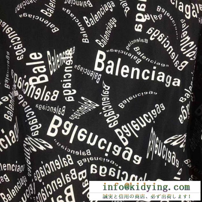 バレンシアガ コート メンズ カジュアルなトレンドスタイル コピー balenciaga 良質 ブラック モノグラム コーデ 格安