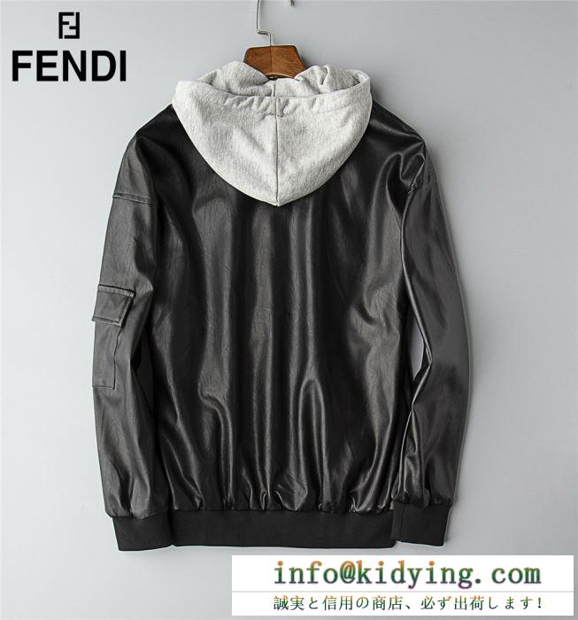 FENDI ジャケット メンズ 上品な大人ファッションを楽しめる限定品 フェンディ コピー karlito カーリト ブラック プリント 激安