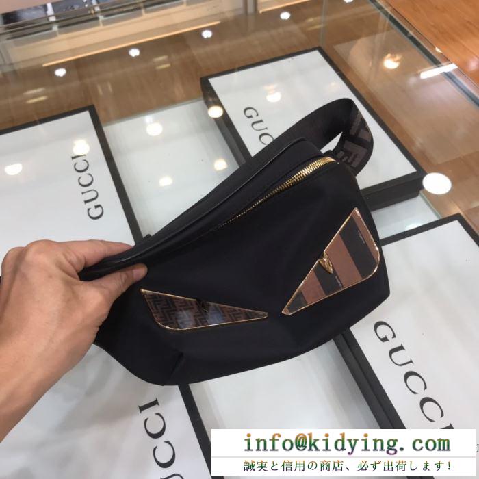 フェンディ ショルダーバッグ 新作 こなれ感も演出 メンズ fendi コピー 2020限定 ブラック レザー 通勤通学 完売必至
