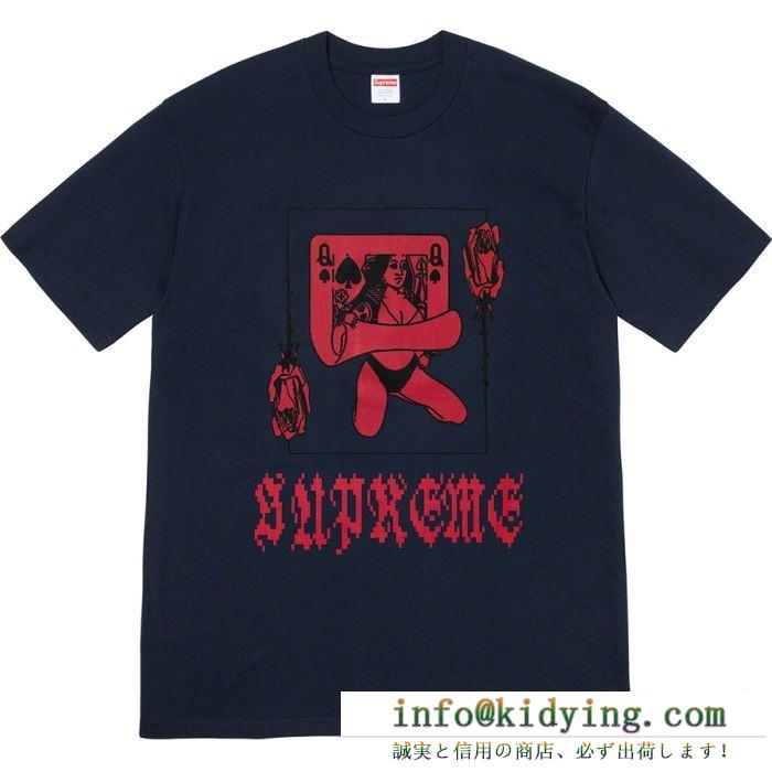 Supreme 19fw queen tee 2色可選 tシャツ/半袖 コーデの完成度を高めるおすすめモデルセール