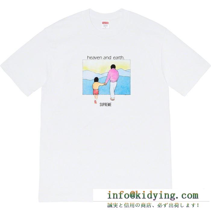 2020SS新作 2色可選 vip価格！ supreme 19fw heaven and earth tee シュプリーム supreme tシャツ/半袖