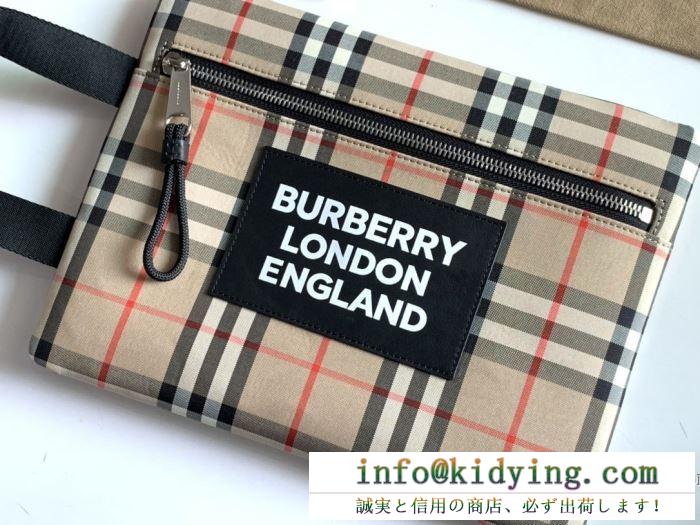 着こなしをより素敵に burberry バーバリー クラッチバッグ コピー レディース チェック柄 便利 2020新作 相性抜群 安価