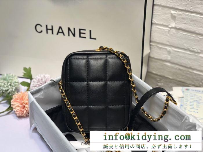 シャネル ショルダーバッグ コピー 高いデザイン性が素敵 レディース chanel 黒 レザー 2020限定 ロゴ おすすめ 安い
