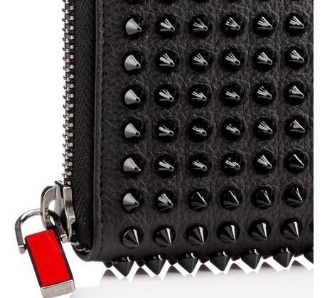 上品クリスチャンルブタン 財布 コピーラウンドファスナースパイクスウォレットchristian louboutin