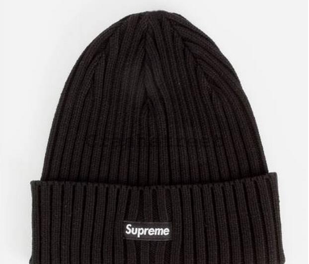 ストリートな雰囲気があるシュプリーム キャップ supreme ニット帽子 ブラック 男女兼用.