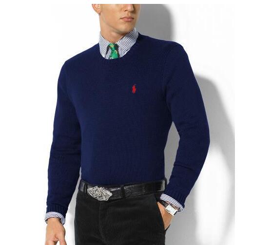 秋冬人気激売れのポロ ラルフローレン、polo ralph laurenの7色選択可能の良い着心地な男性用のuネット長袖セーター.