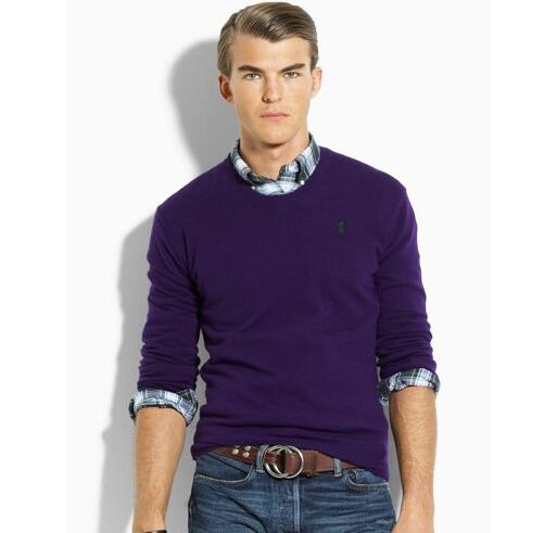 秋冬人気激売れのポロ ラルフローレン、polo ralph laurenの7色選択可能の良い着心地な男性用のuネット長袖セーター.