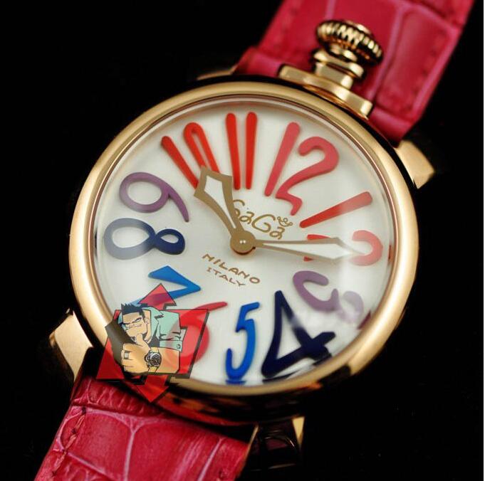 大人な雰囲気満点のガガミラノ 時計 コピー、gaga milanoの防水機能に優れるローズレッドウォッチ.