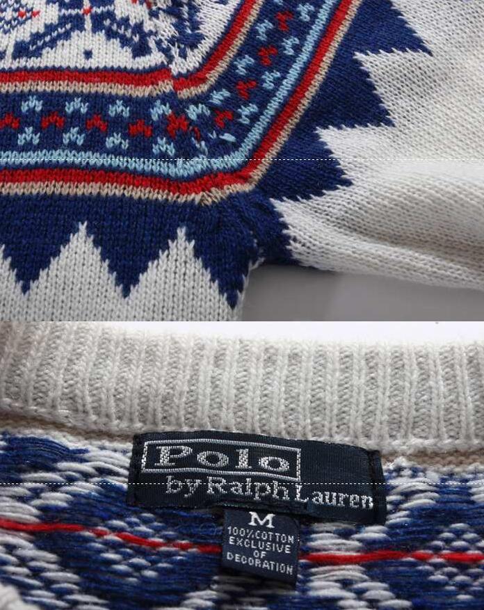 独特のシルエットを与えてくれるポロ ラルフローレン コピー、polo ralph laurenの立体感のある花模様男性セーター.