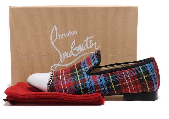 高級感満喫なルブタン スニーカー コピー、christian louboutinのチエック柄のメンズパンプス.