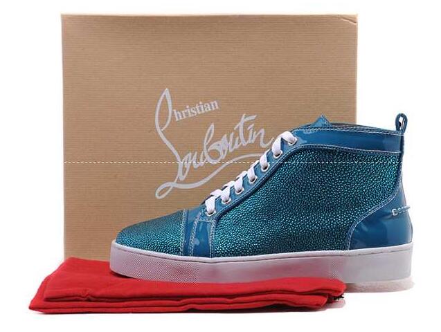 幅広い人気を博すクリスチャンルブタン、Christian louboutinの高いミッドソールのメンズスニーカー.