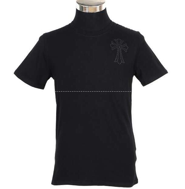 Chrome hearts bsフレア 棉コットン スーパー コピー クロム ハーツ tシャツ カットソー フレア プリント 胸ポケット 半袖 黒 超人気新品 .