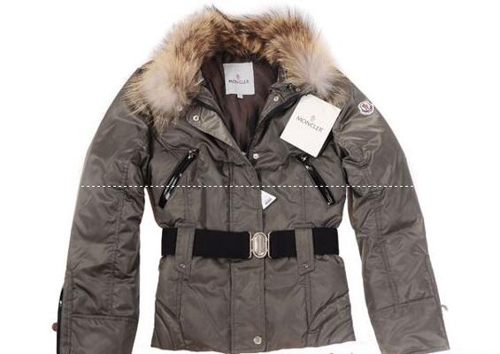 安い灰色のモンクレール コピー レディース ダウン ジャケット moncler ブルゾン ナイロン フード付き.