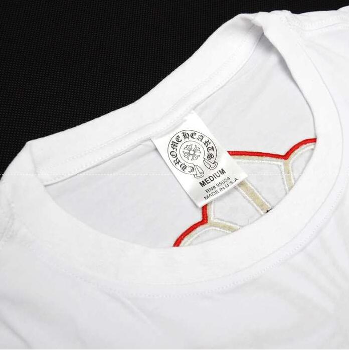 Chrome hearts 品質保証安いクロス ホワイト クロム ハーツ スーパー コピー 半袖tシャツ.