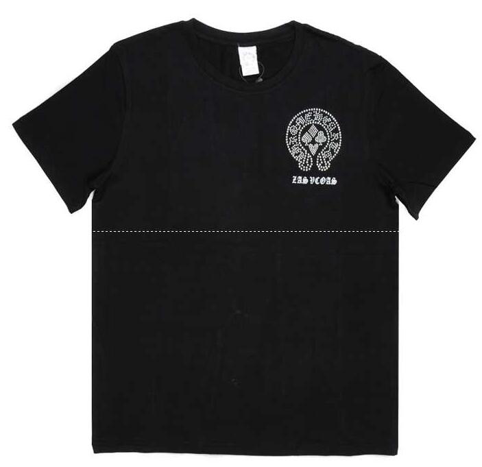 クロムハーツ シャツ コピー chrome hearts ロゴ付き お買い得高品質の100％棉コットン ブラックメンズ 半袖tシャツ.