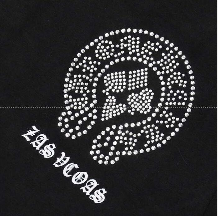 クロムハーツ シャツ コピー chrome hearts ロゴ付き お買い得高品質の100％棉コットン ブラックメンズ 半袖tシャツ.