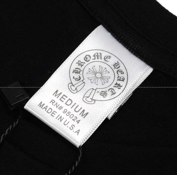 クロムハーツ シャツ コピー chrome hearts ロゴ付き お買い得高品質の100％棉コットン ブラックメンズ 半袖tシャツ.