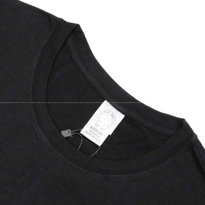 クロムハーツ シャツ コピー chrome hearts ロゴ付き お買い得高品質の100％棉コットン ブラックメンズ 半袖tシャツ.