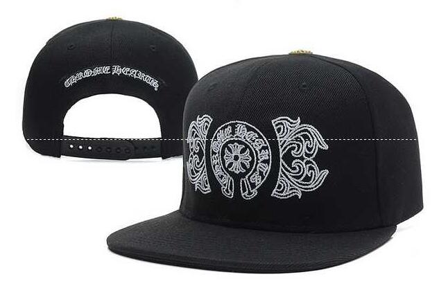 クロムハーツキャップオークション 超激得新作のロゴ付きの黒いchrome hearts メンズ夏帽子.