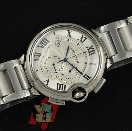 デイト付きのカルティエ 腕時計 レディース 爆買い大人気のcartier w6701004 ロンドソロ 自動巻き シルバーチエーン ウォッチ.