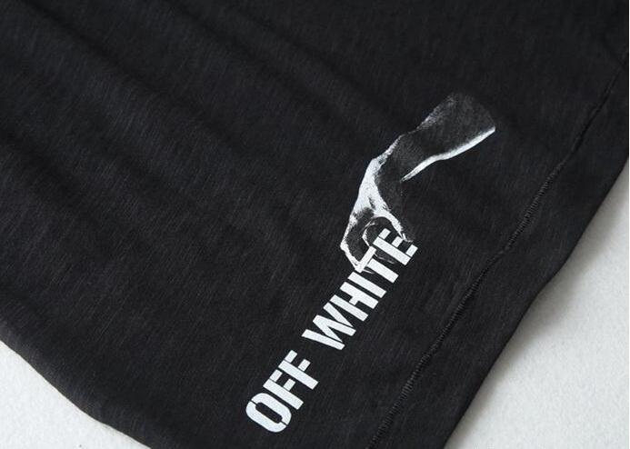 超激得限定セールの白と黒のメンズ半袖Tシャツ off-white オフホワイト コピー 通販 夏服 綿100%.