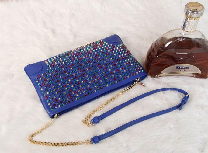 CHRISTIAN louboutin クリスチャン ルブタン 偽物 スパイクスダッズ 2way チェーンレディースショルダーバッグ クラッチバッグ マルチ 1175134.