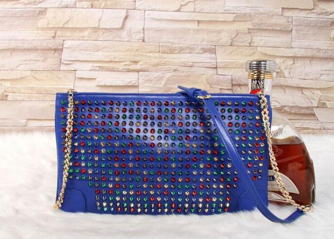 CHRISTIAN louboutin クリスチャン ルブタン 偽物 スパイクスダッズ 2way チェーンレディースショルダーバッグ クラッチバッグ マルチ 1175134.