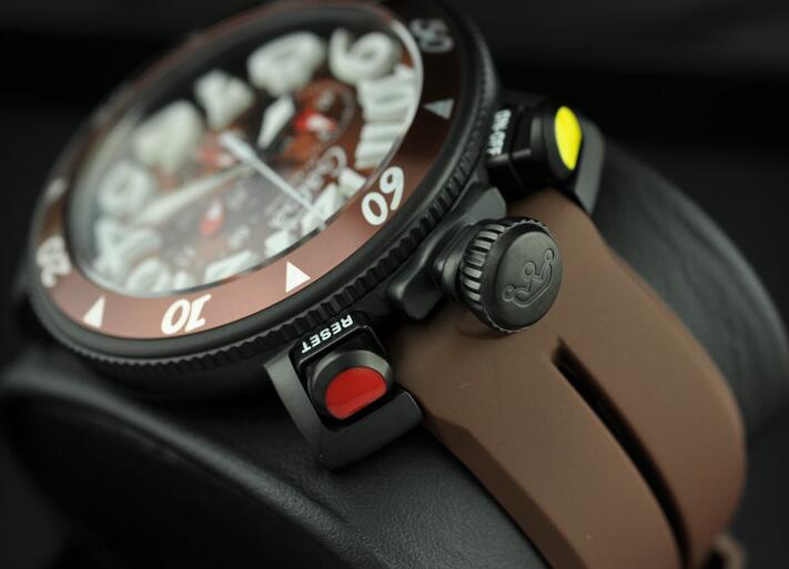 クォーツムーブメント gaga milano ガガミラノ 時計 メンズ コーヒー色 6054.5 デイト 数字表示 ウォッチ 限定セール大得価.