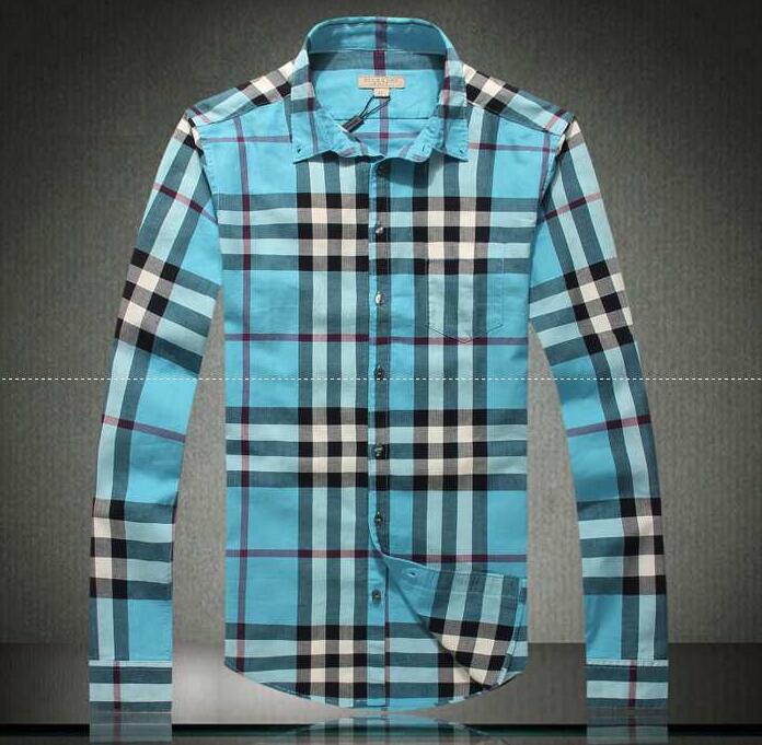 バーバリー ブリット burberry brit カジュアル メンズワイシャツ チェック総柄 ポケット付き 長袖 bbnelson16aw 人気定番最新作.