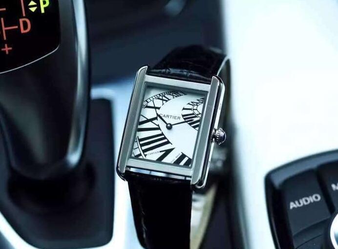 人気セール格安 カルティエ 時計 アンティーク レディースウォッチ cartier w5200003 シルバー ゴールドとブラック.