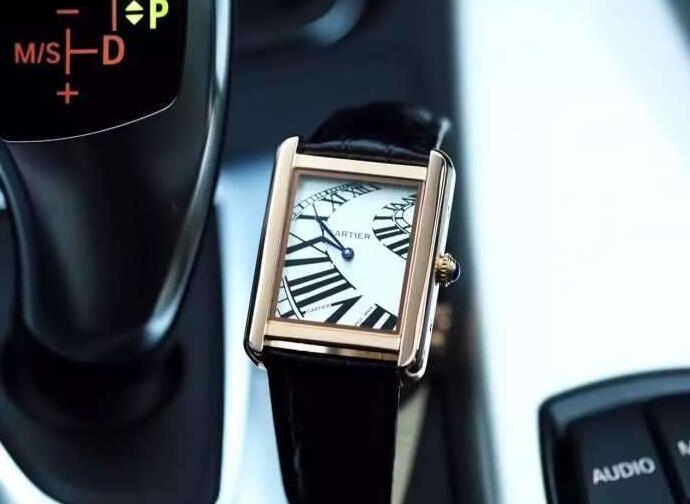 人気セール格安 カルティエ 時計 アンティーク レディースウォッチ cartier w5200003 シルバー ゴールドとブラック.