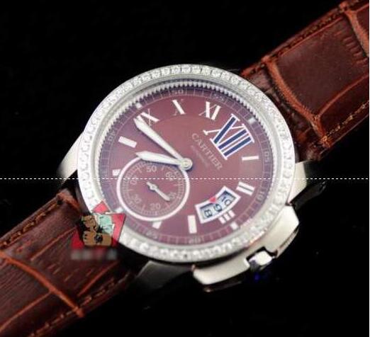 独創的なカルティエ CARTIER カリブル ドゥ  アリゲーターレザー メンズ W7100037　フィット感は抜群腕時計