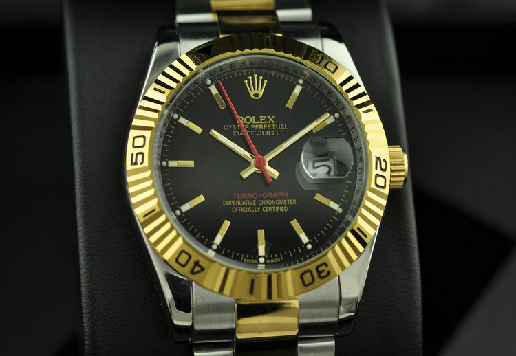 ROLEXロレックス時計メンズ デイトジャスト メンズ腕時計通販 自動巻き 3針クロノグラフ 黒文字盤